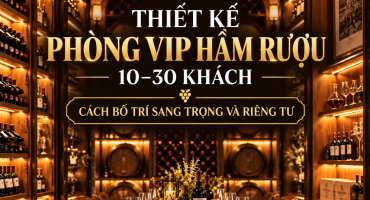 Thiết Kế Phòng VIP Hầm Rượu 10–30 Khách Sang Trọng 