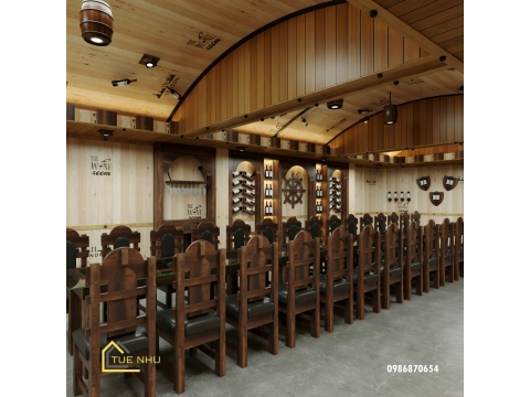 thi công hầm rượu nhà hàng XUKA - TÂN UYÊN BÌNH DUONG